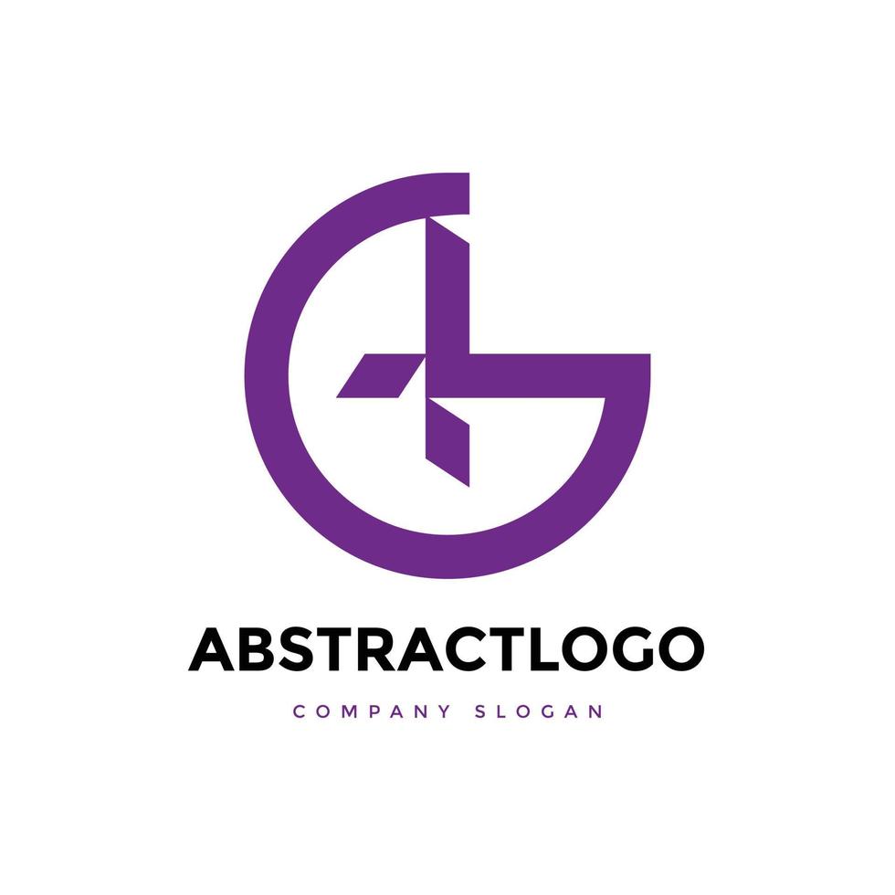 diseño minimalista moderno y creativo del icono del logotipo de la letra g. vector