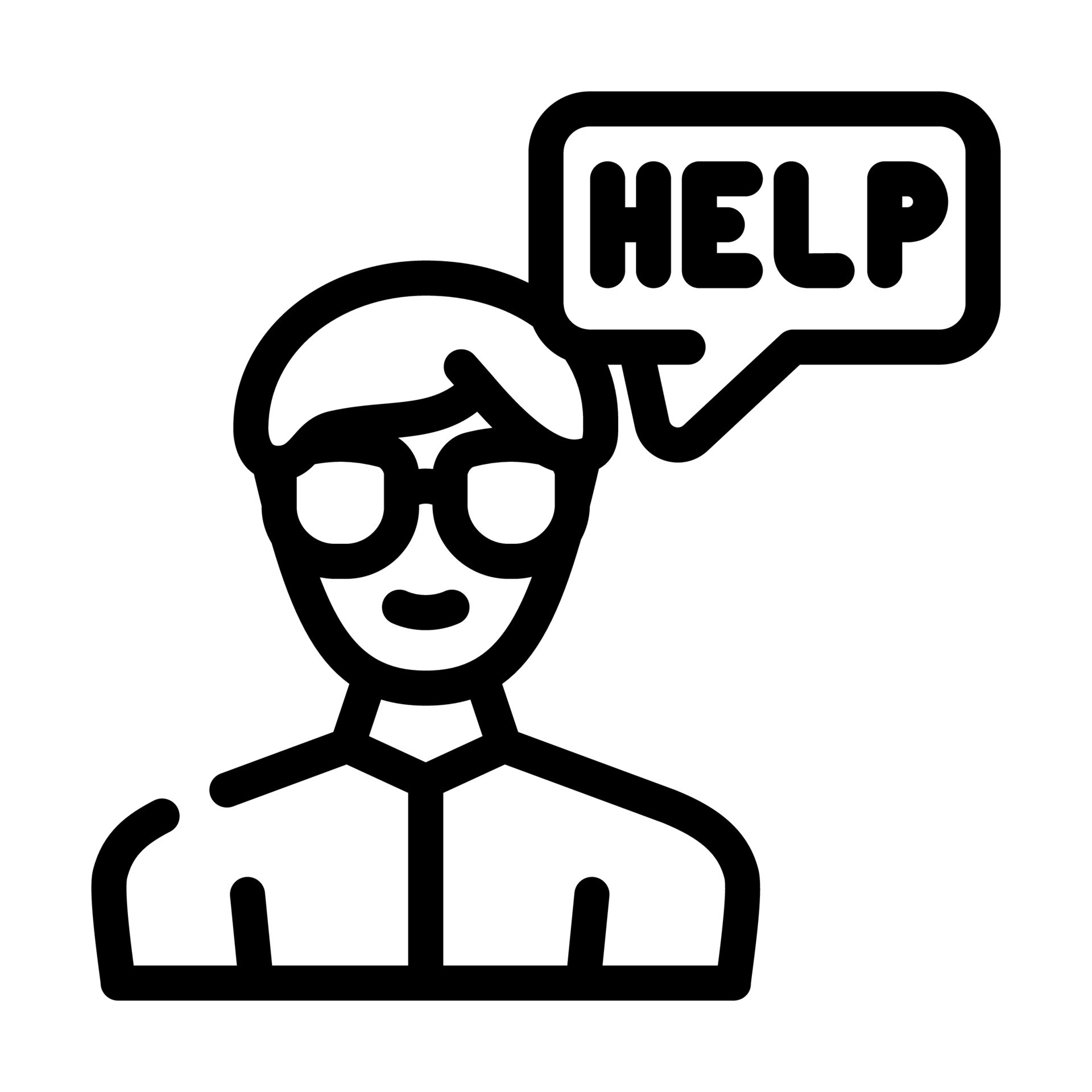 call for help line icon vector illustration 8081231 Vector Art at Vecteezy