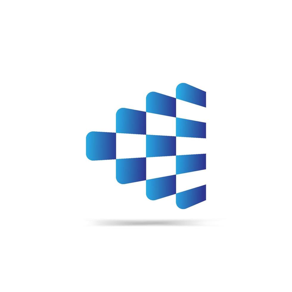 iniciales del logotipo de la letra c para la empresa de tecnología y datos vector