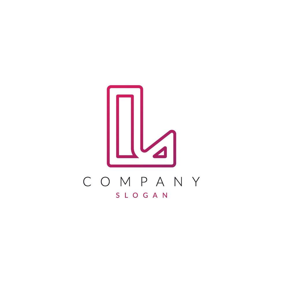 Creative and Modern L Letter logo Icon vector element Shape.