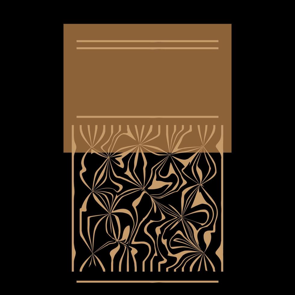 silueta de símbolo de oro beige minimalista boho. plantilla de impresión de póster boho. fondo de patrón de icono de elemento gráfico boho vector