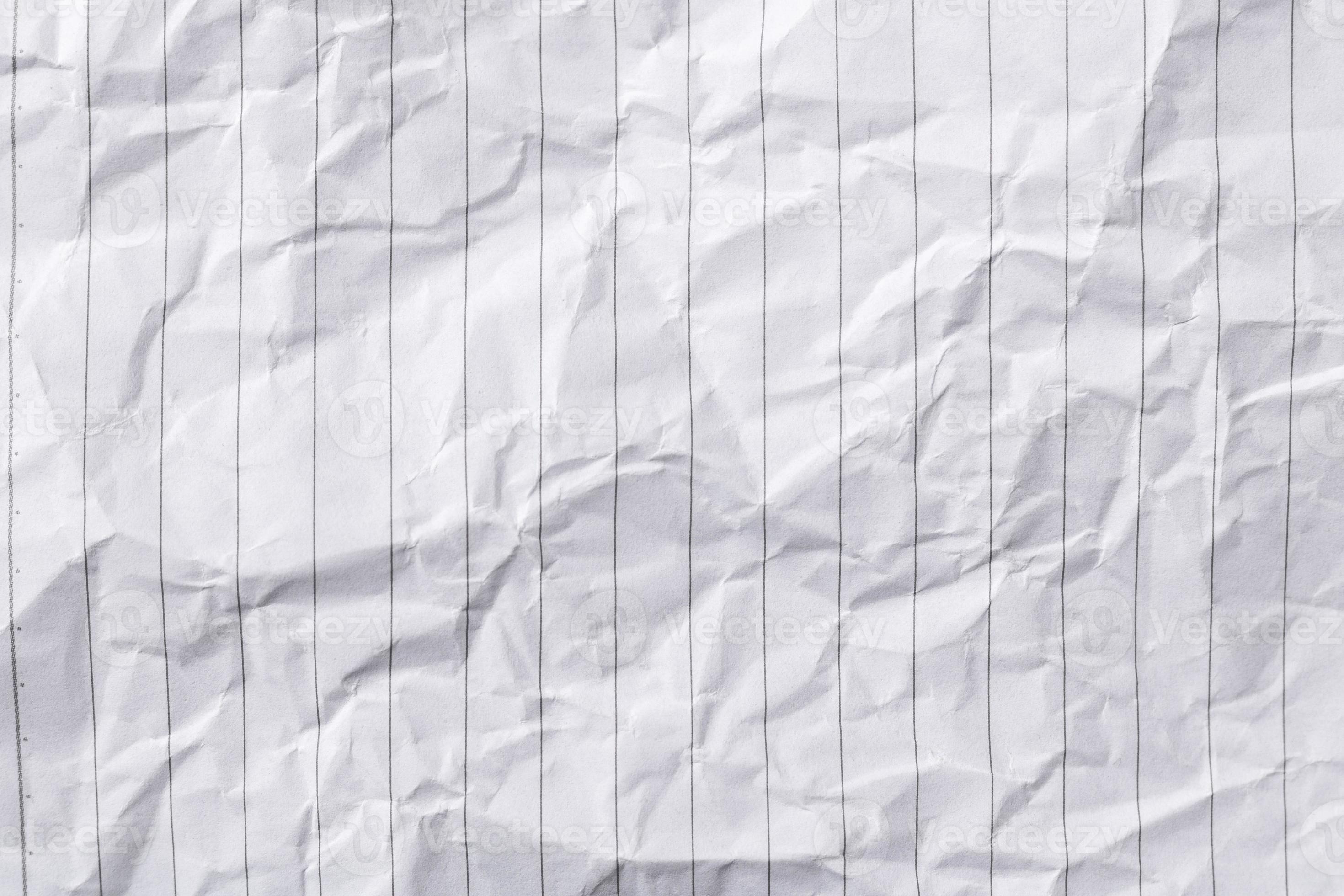 White lined paper. Crumpled paper. crease by hand recycled 8082251