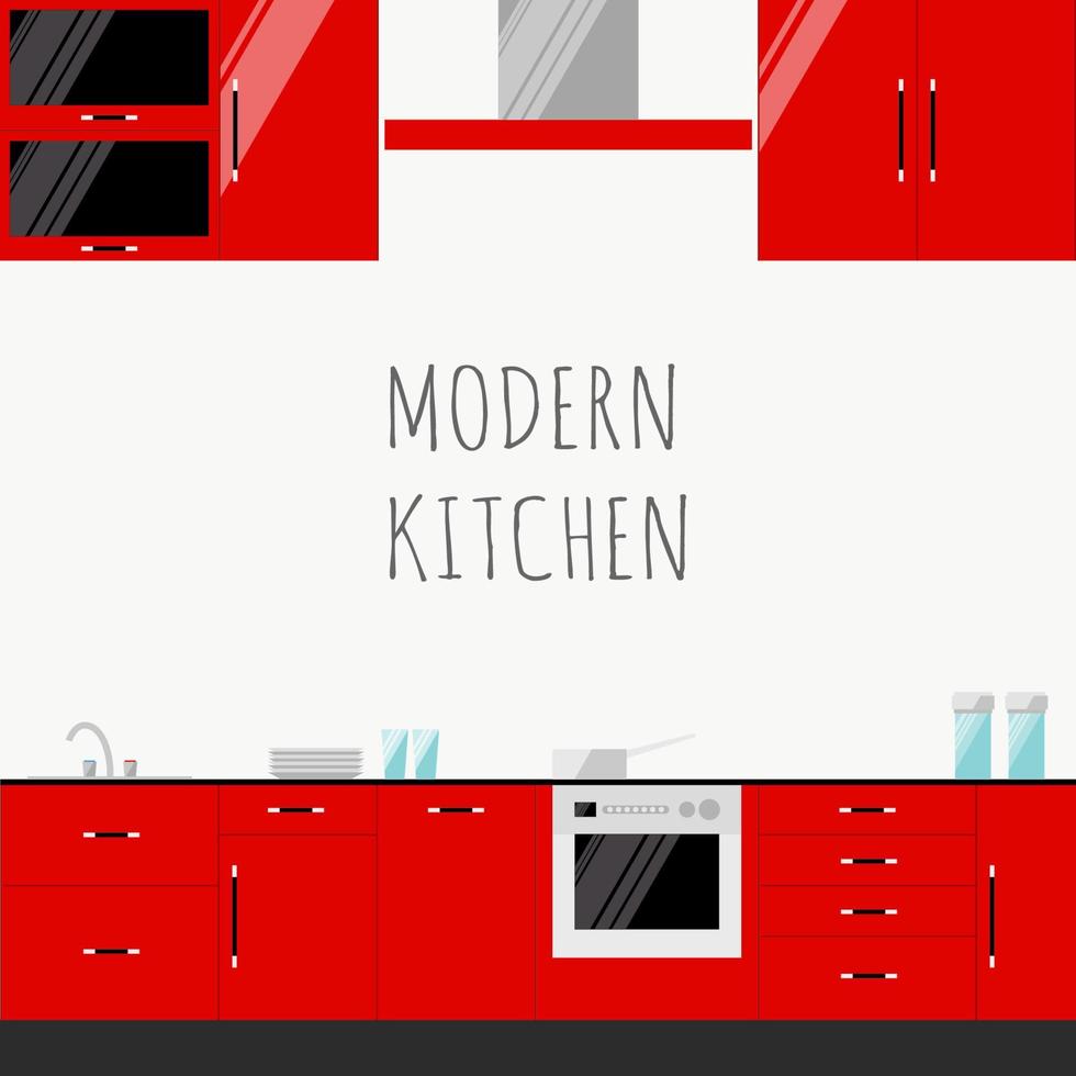 fondo de patrón de tarjeta de regalo de diseño plano de cocina minimalista vector
