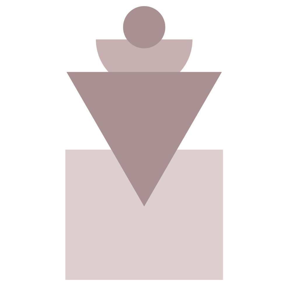 Minimalist Boho Graphic Symbol Icon. Simple Boho Minimalist Silhouette Decoration Icon Element for T Shirt or Poster Print vector