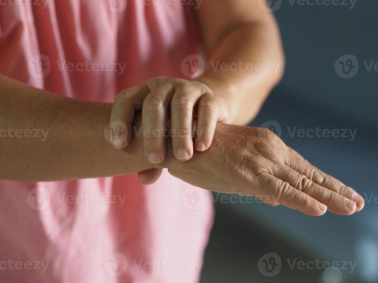 Guillan Barre Syndrome, Vaccine covid-19 coronavirus Treatment, woman holding hands rare disorder body immune system attacks nerves photo