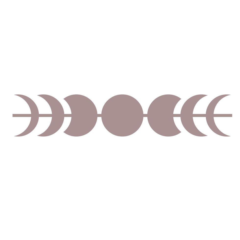 icono de símbolo gráfico boho minimalista. elemento de icono de decoración de silueta minimalista boho simple para impresión de camiseta o póster vector