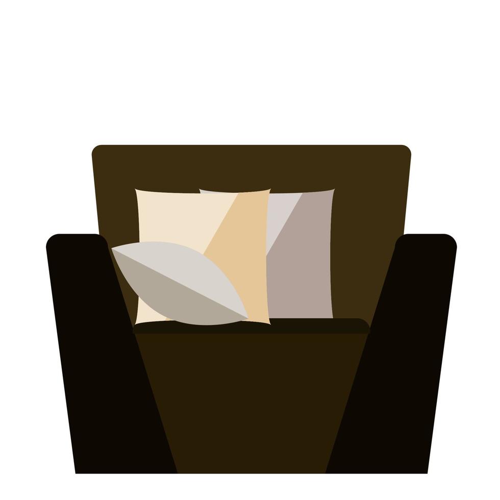 Business Office Room Flat Simple Graphic Interior Pattern Background vector