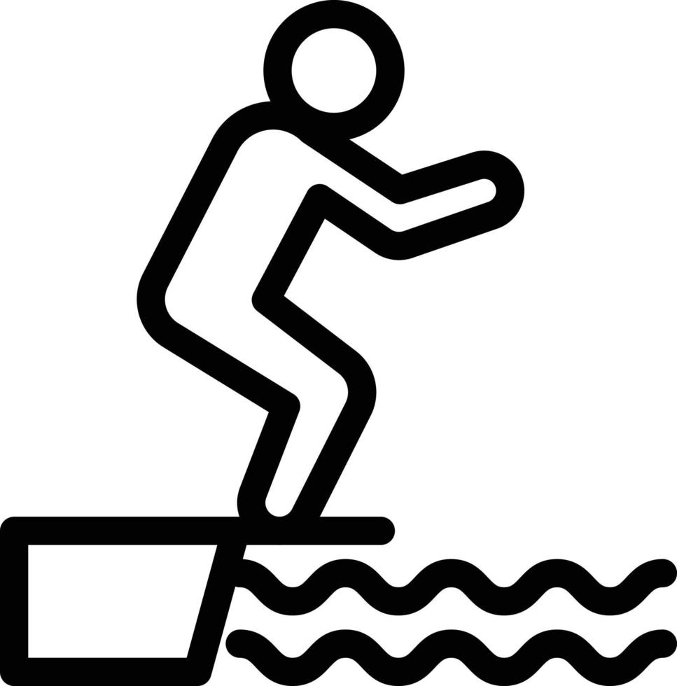 jump pool vector illustration on a background.Premium quality symbols.vector icons for concept and graphic design.
