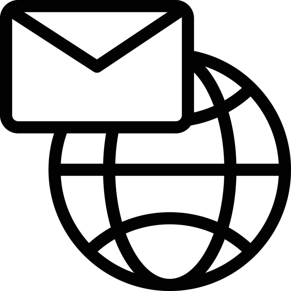global mail vector illustration on a background.Premium quality symbols.vector icons for concept and graphic design.