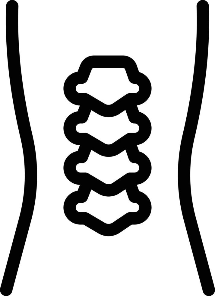 ilustración de vector de columna vertebral en un fondo. símbolos de calidad premium. iconos vectoriales para concepto y diseño gráfico.