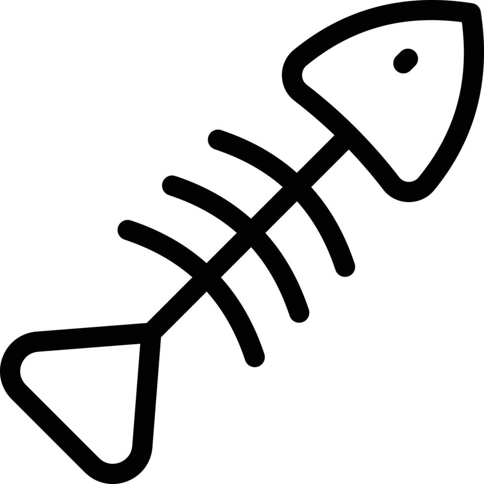 fish skeleton vector illustration on a background.Premium quality symbols.vector icons for concept and graphic design.