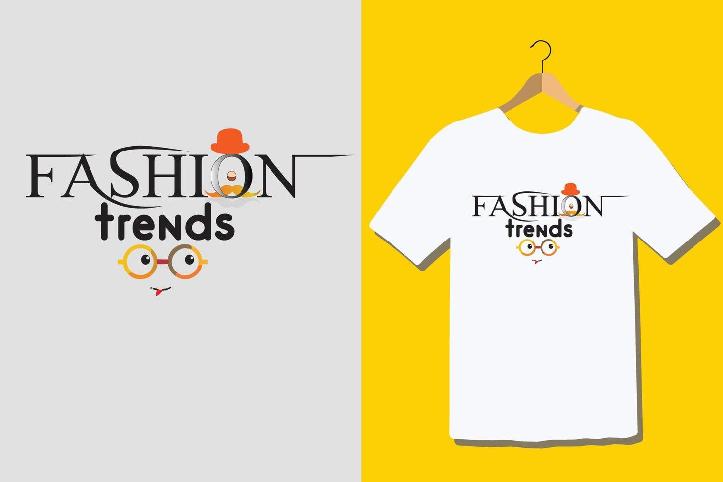 Fashion trends t-shirt vector