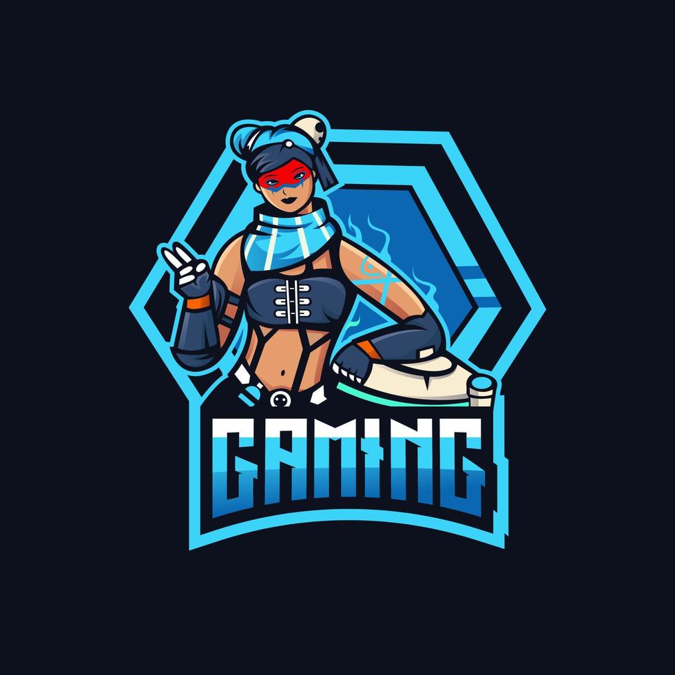 Lifeline gaming Mascot Logo Design Illustration Vector