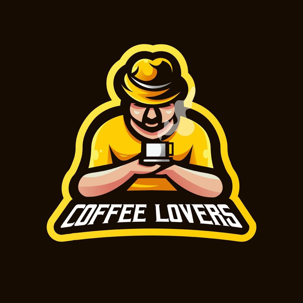 Coffee Lovers cartoon vector