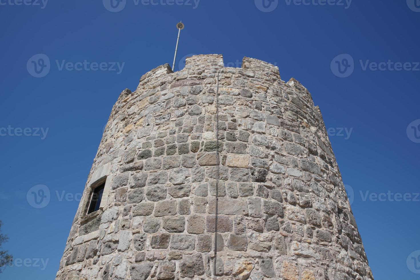 torre en el castillo de bodrum, mugla, turquía foto