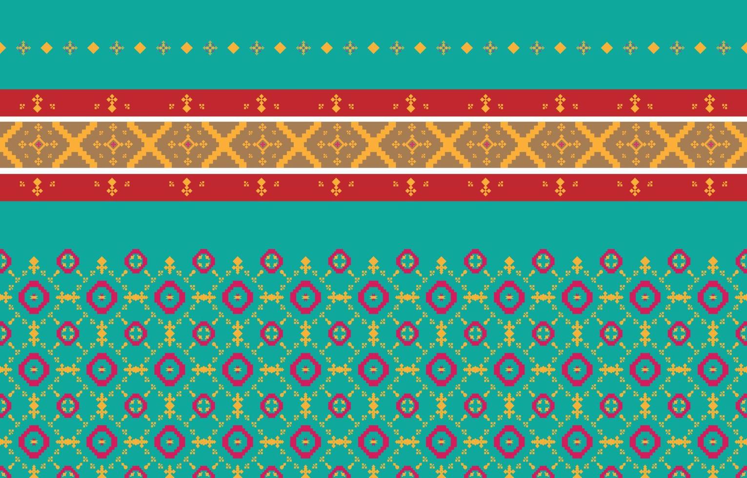 Abstract geometric and tribal patterns, usage design local fabric patterns, Design inspired by indigenous tribes. geometric Vector illustration