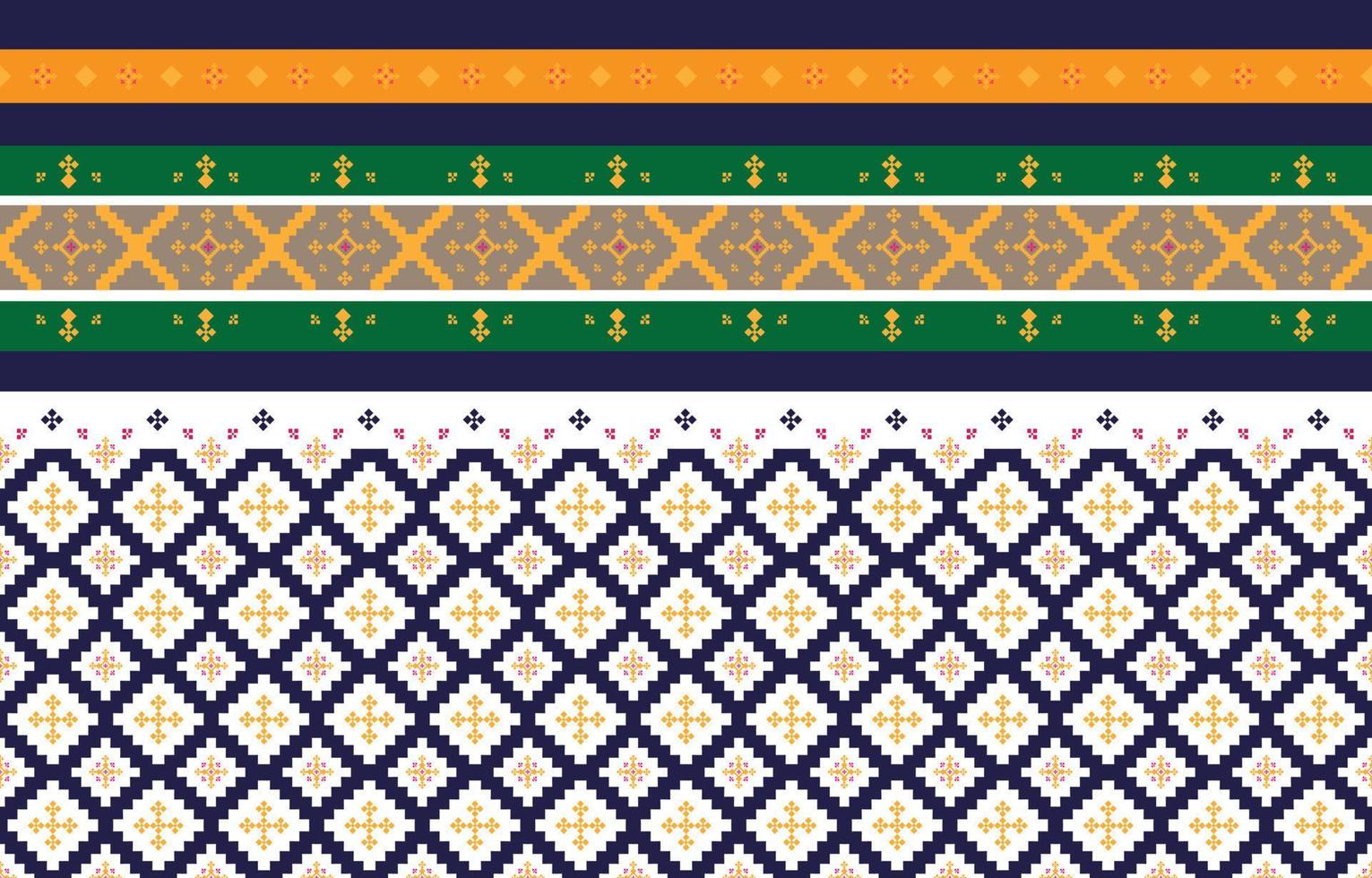Abstract geometric and tribal patterns, usage design local fabric patterns, Design inspired by indigenous tribes. geometric Vector illustration
