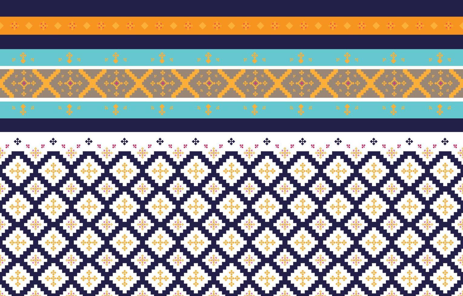 Abstract geometric and tribal patterns, usage design local fabric patterns, Design inspired by indigenous tribes. geometric Vector illustration