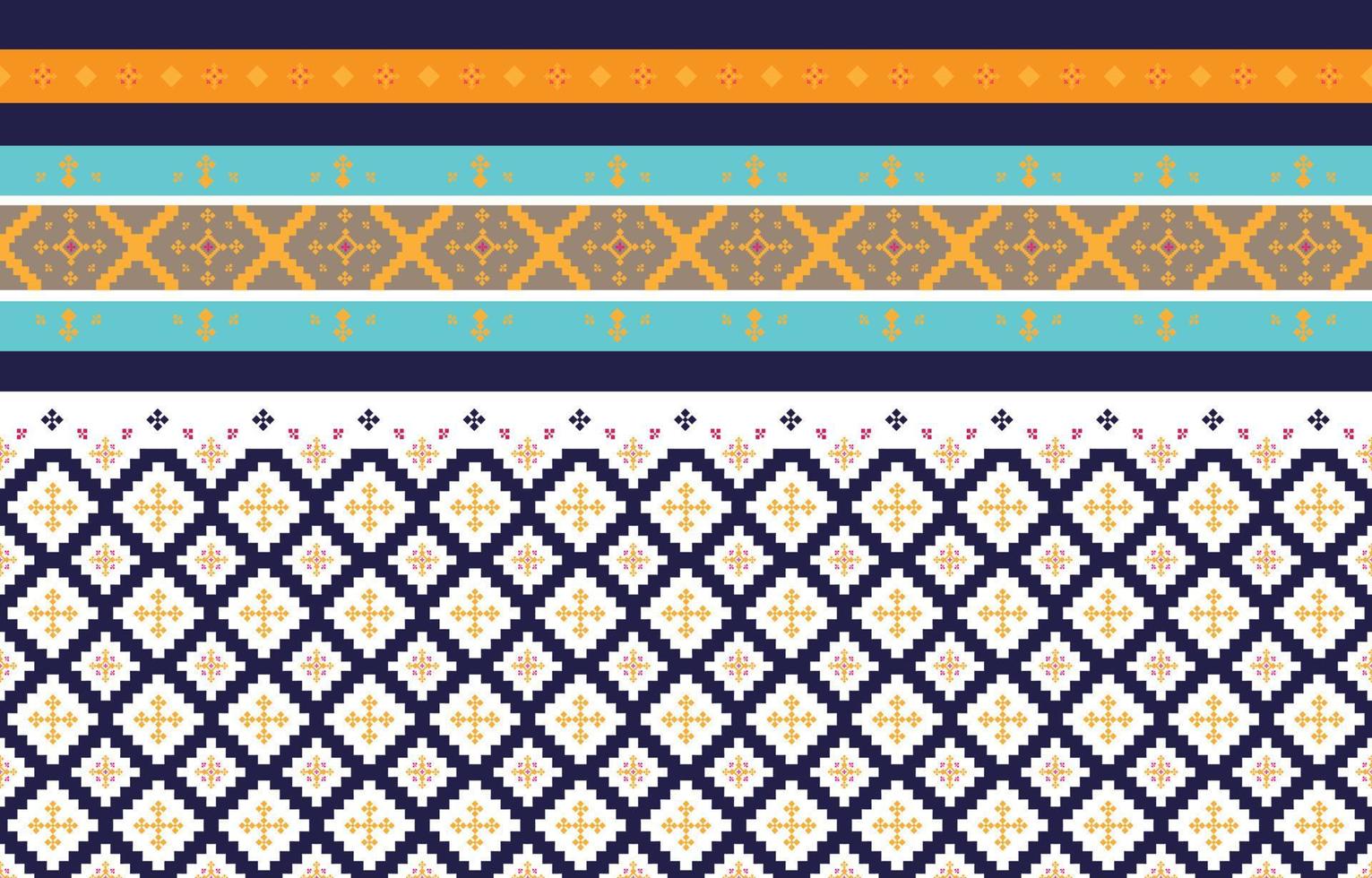 Abstract geometric and tribal patterns, usage design local fabric patterns, Design inspired by indigenous tribes. geometric Vector illustration