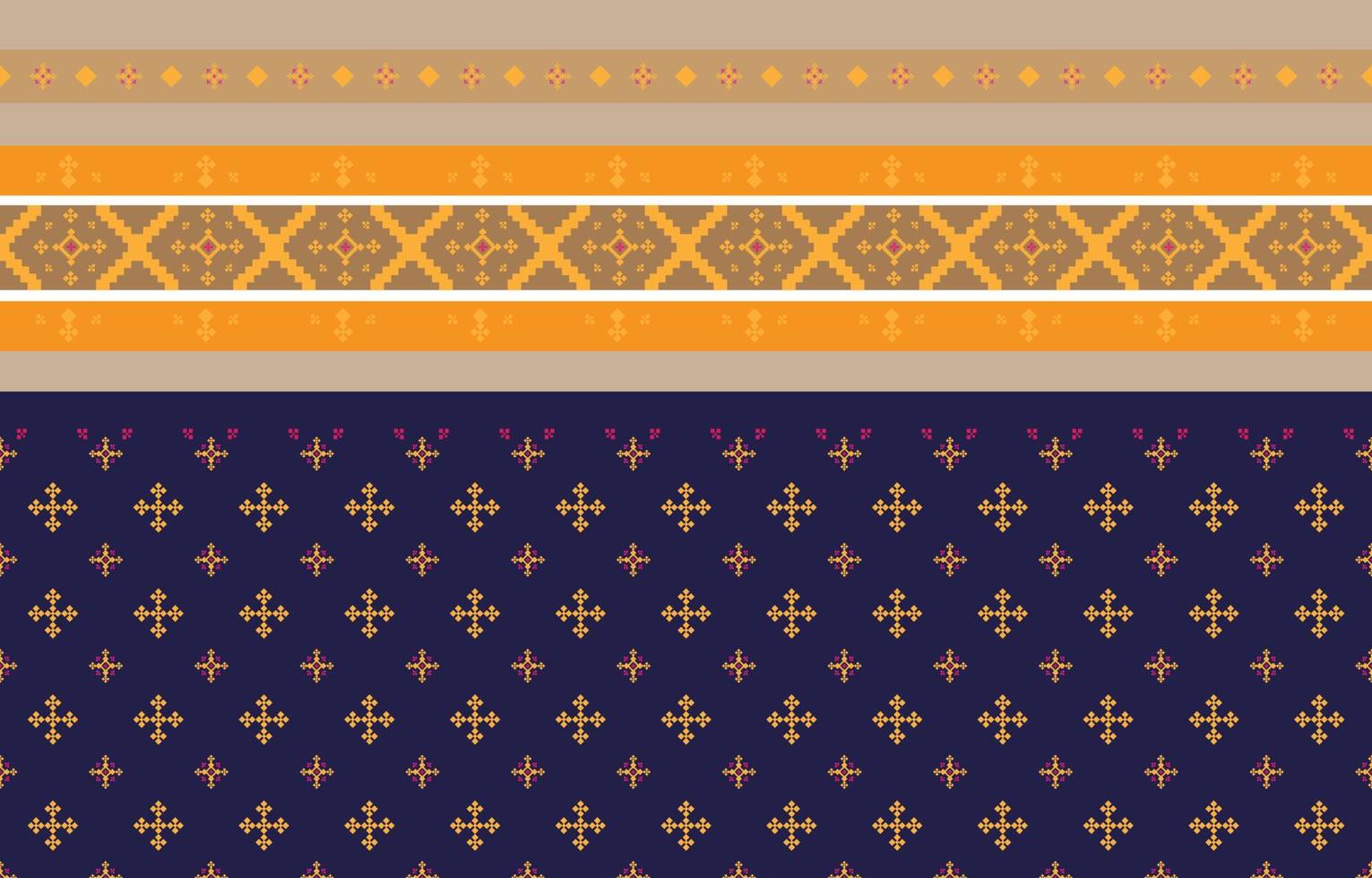Abstract geometric and tribal patterns, usage design local fabric patterns, Design inspired by indigenous tribes. geometric Vector illustration