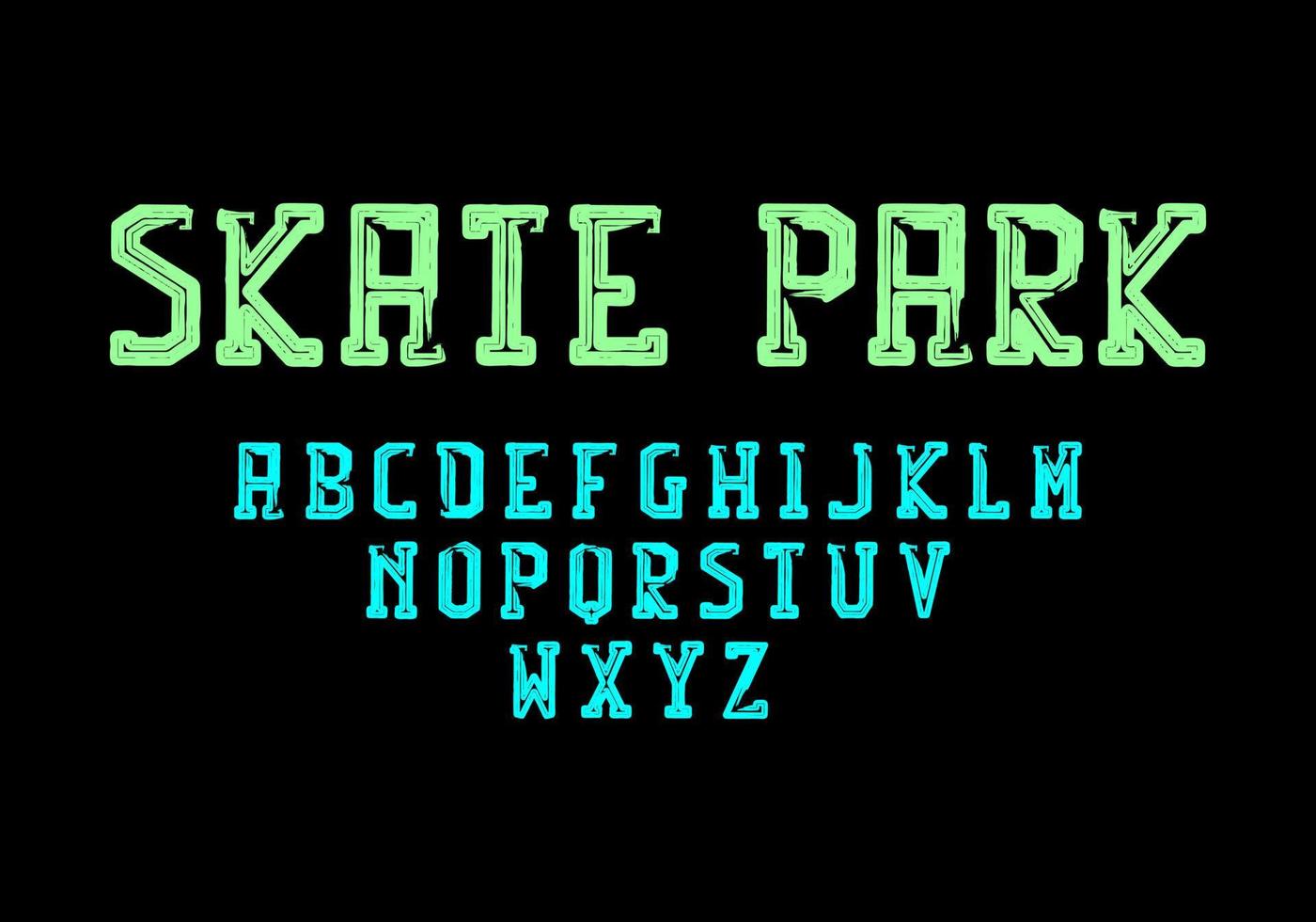 Sporty font in retro style. Vector fonts for typography, titles, posters, or logos