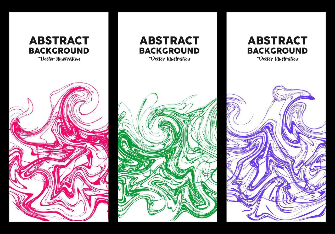 Set of cover designs with colored abstract paint textures. For envelope cover designs, flyers, invitations, banners and others vector