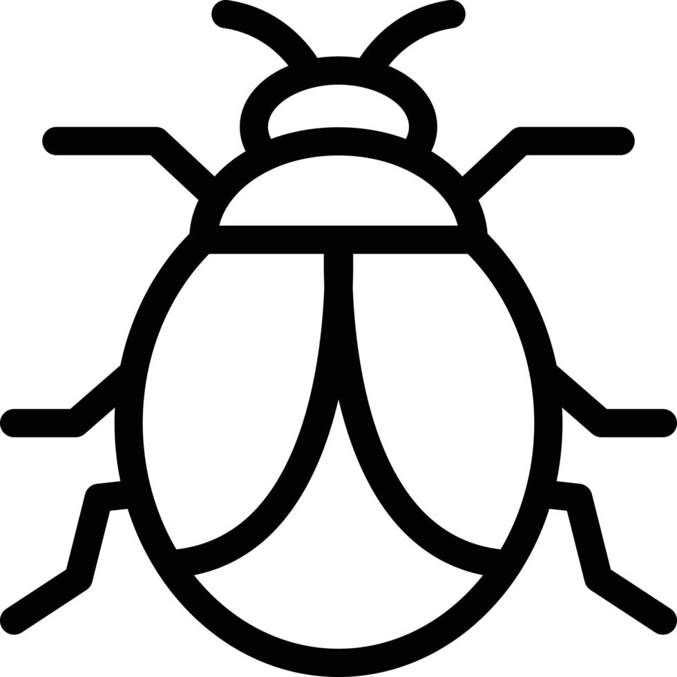 bug vector illustration on a background.Premium quality symbols.vector icons for concept and graphic design.