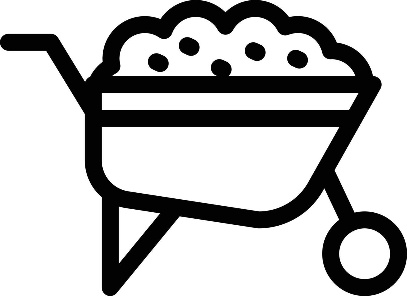 wheelbarrow vector illustration on a background.Premium quality symbols.vector icons for concept and graphic design.