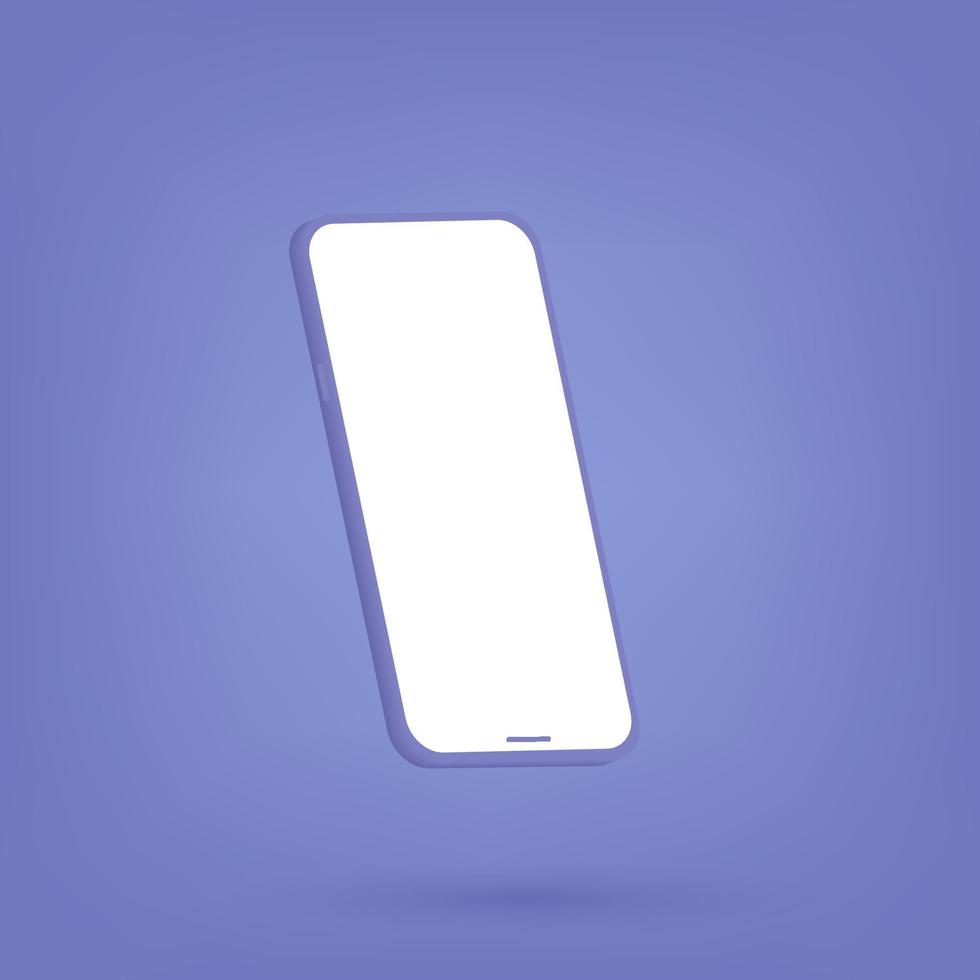 3D Smartphone Interface vector