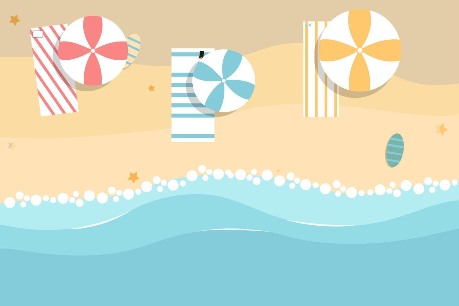 Summer Beach Background vector