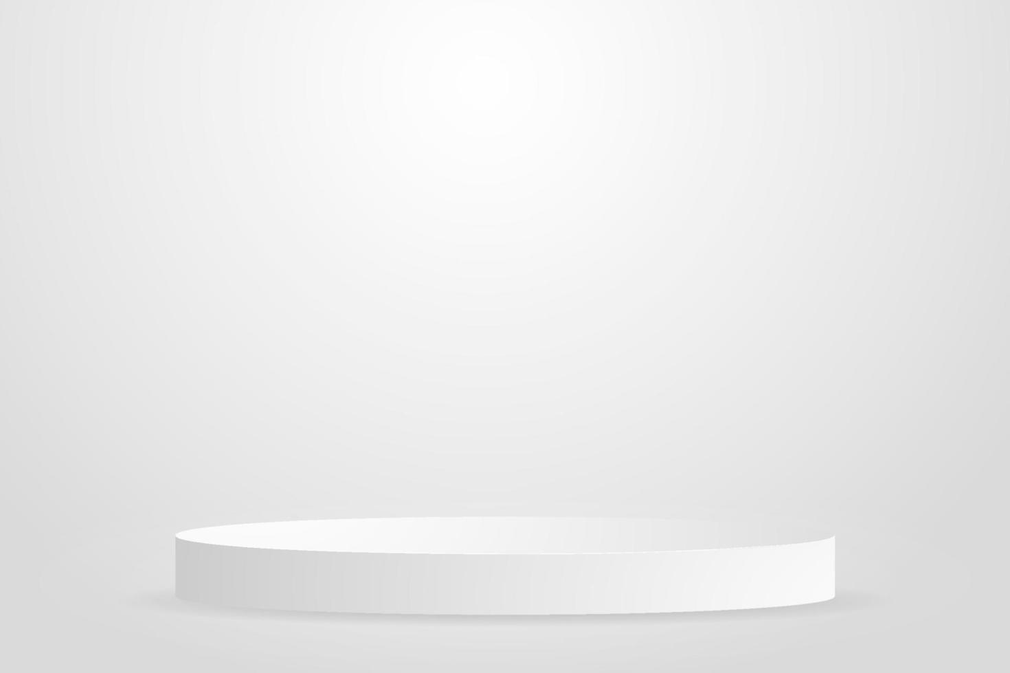 Empty White Podium vector