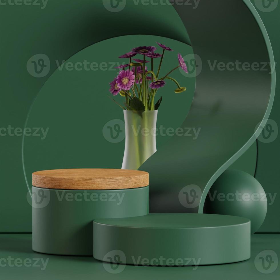 Premium High Quality  Cosmetic Product Photography Platform Background 3d render photo