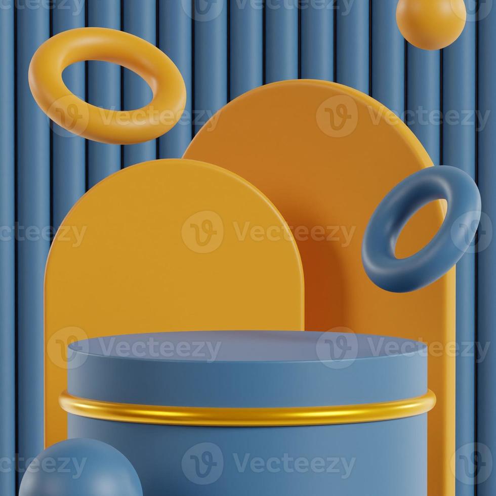 Premium High Quality  Cosmetic Product Photography Platform Background 3d render photo