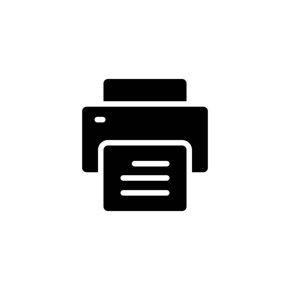 Printer, print icon vector for web or mobile app