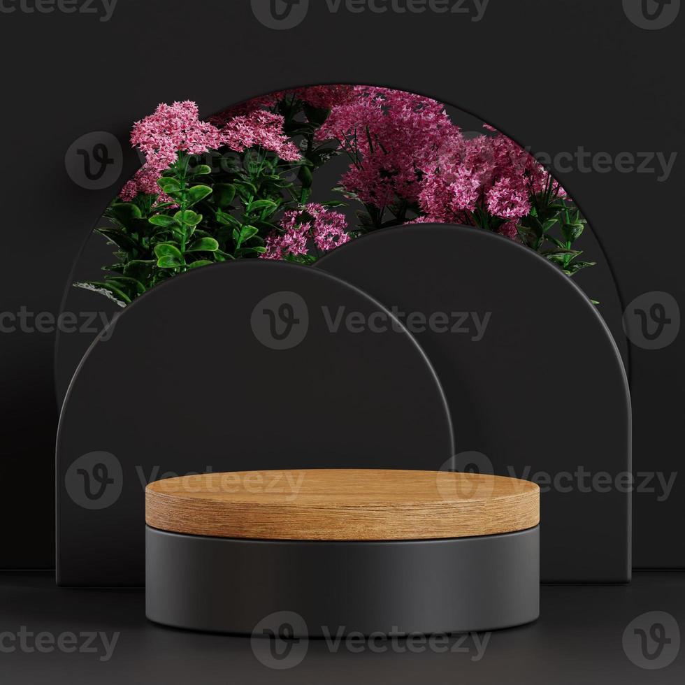 Premium High Quality  Cosmetic Product Photography Platform Background 3d render photo