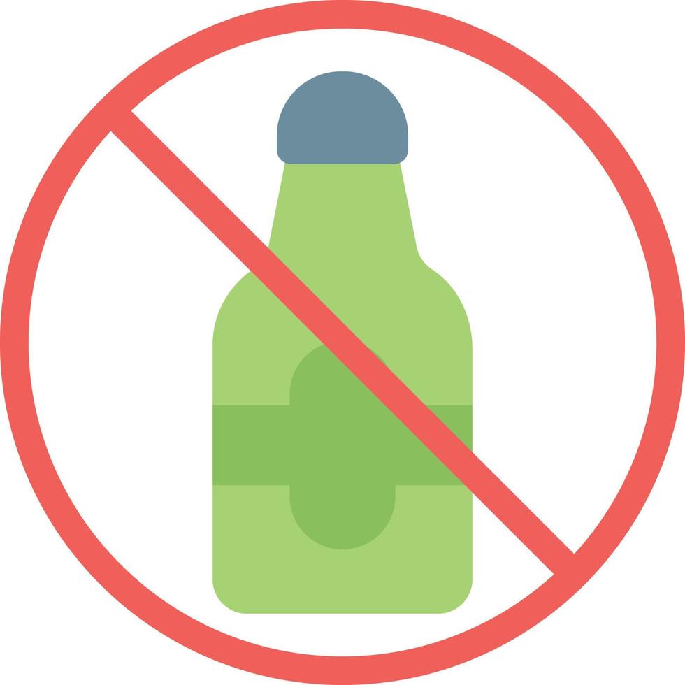 no alcohol vector illustration on a background.Premium quality symbols.vector icons for concept and graphic design.