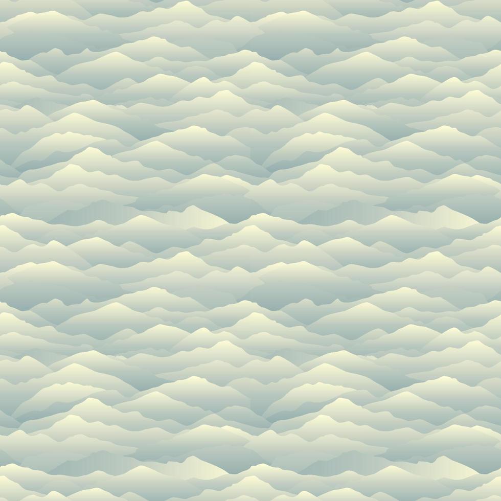 patrón sin costuras de onda abstracta. fondo del horizonte de la montaña. textura de mosaico de paisaje vector