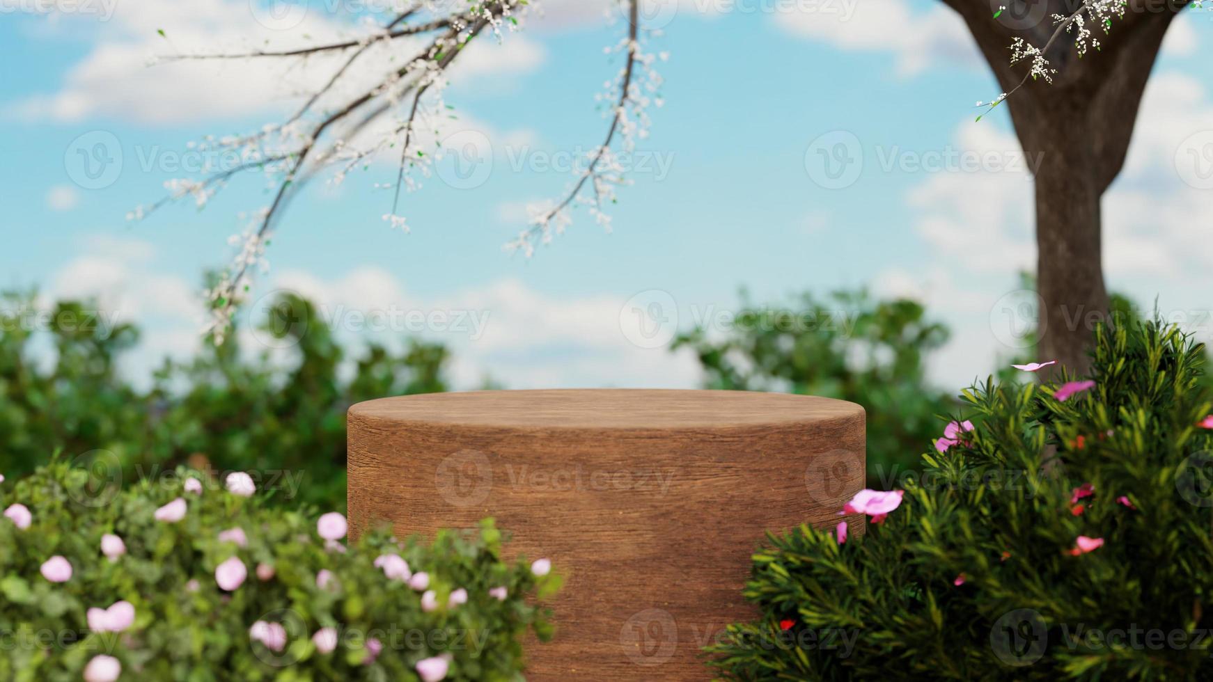 Premium High Quality  Cosmetic Product Photography Platform Background 3d render photo