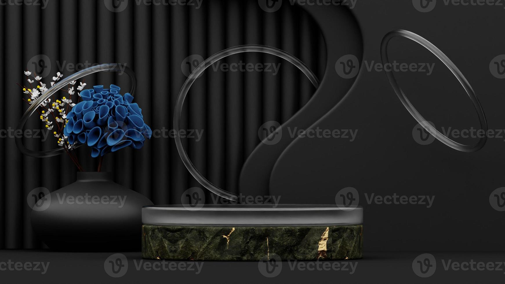 Premium High Quality  Cosmetic Product Photography Platform Background 3d render photo