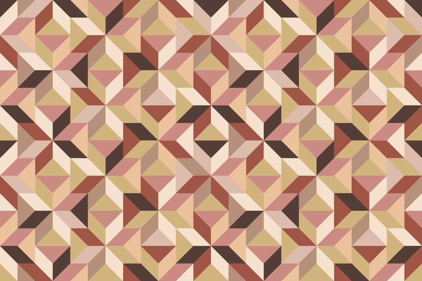 Abstract geometric mosaic seamless pattern. Stylish multicolor ornament of geometrical shapes vector