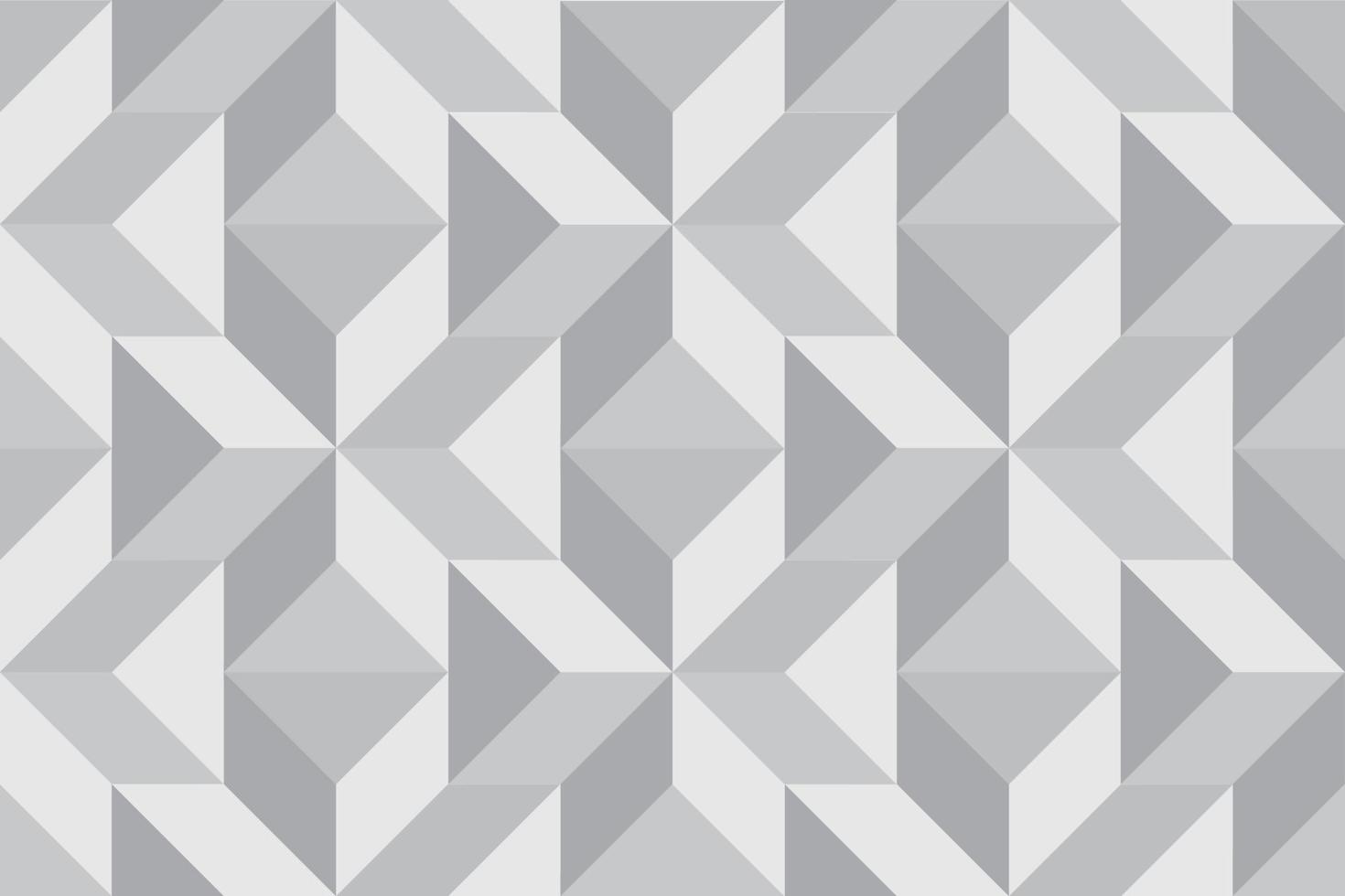 Abstract geometric seamless pattern. Stylish monochrome ornament of geometrical shapes vector