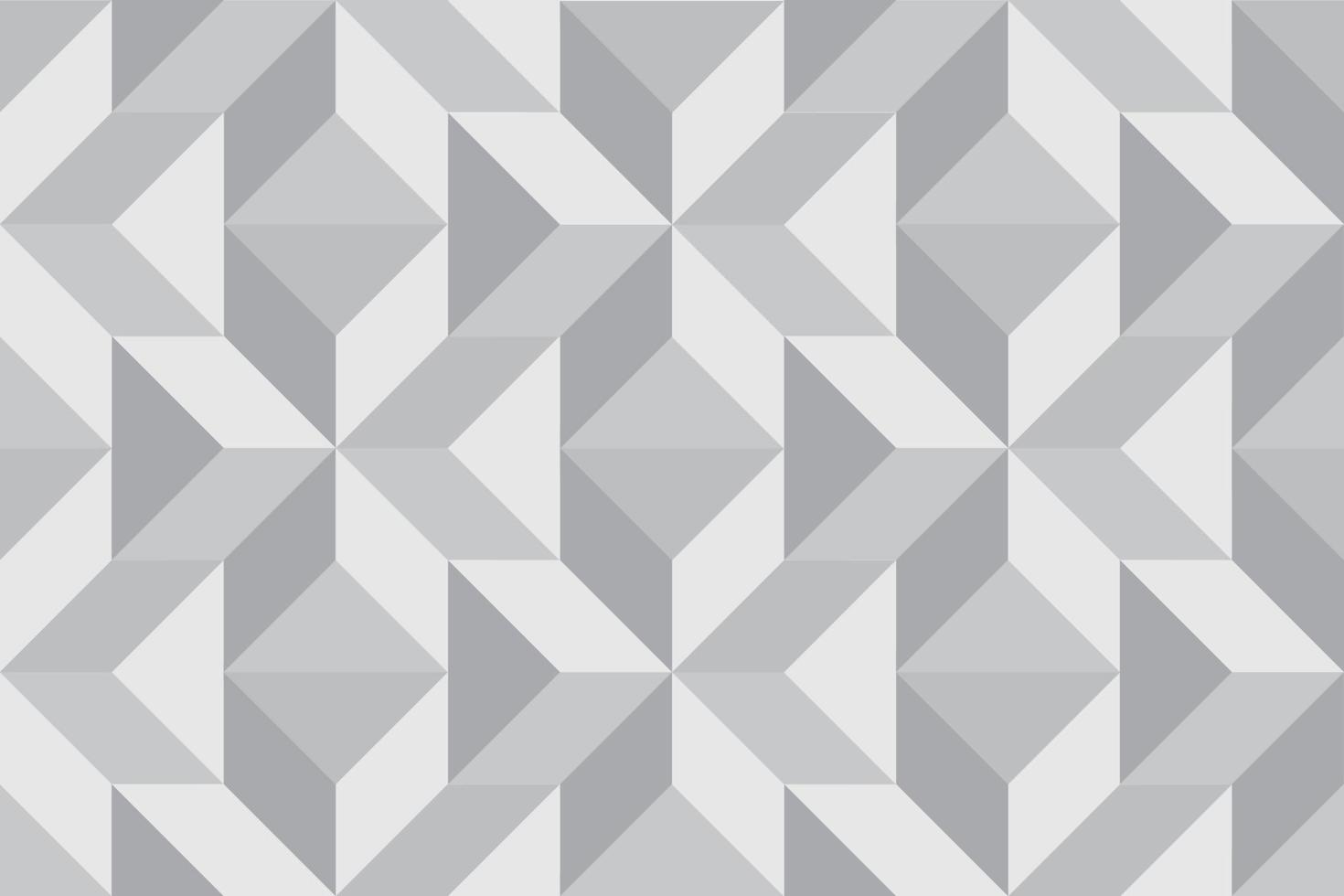 Abstract geometric seamless pattern. Stylish monochrome ornament of geometrical shapes vector