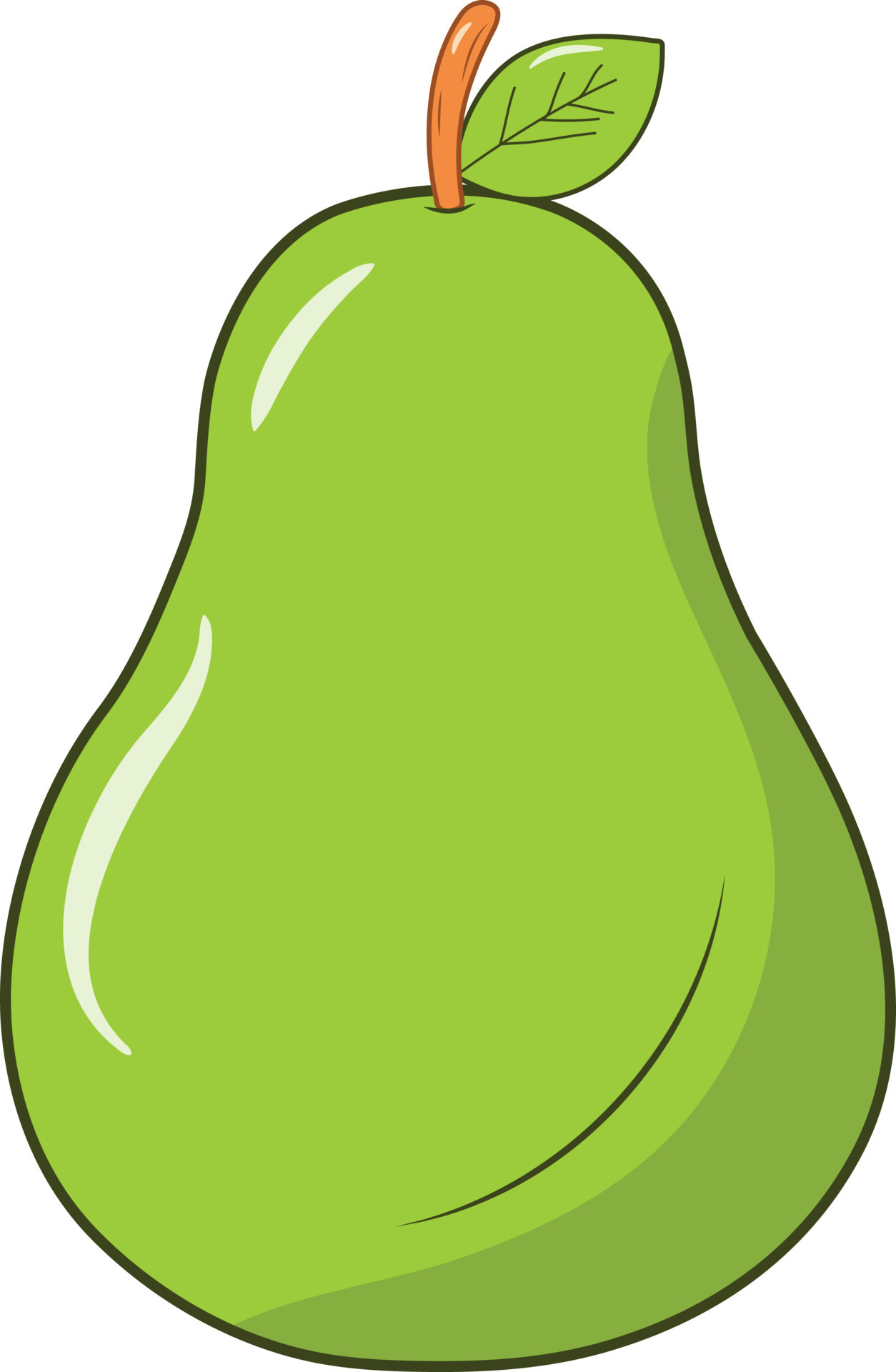 Pear Clip Art Vector Illustration 8085925 Vector Art at Vecteezy