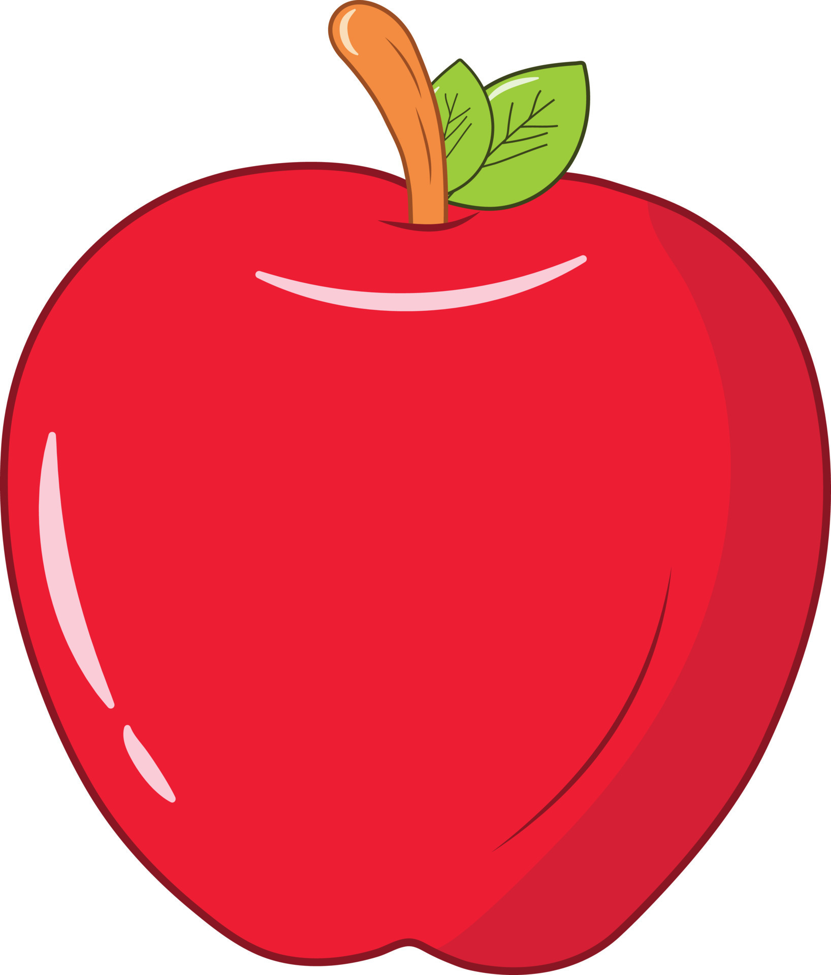 Apple Clip Art Vector Illustration 8085931 Vector Art At Vecteezy