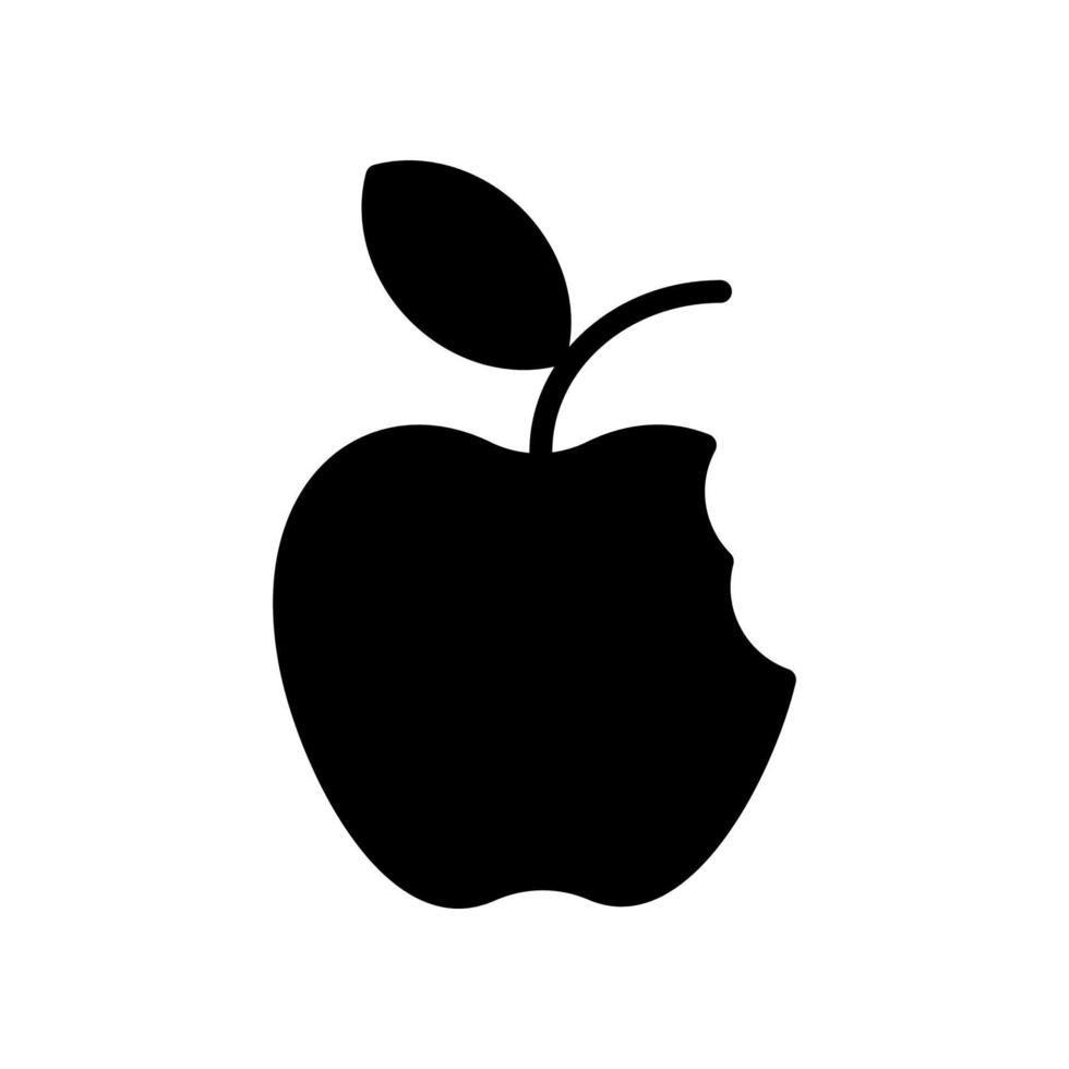 gráfico vectorial ilustrativo del icono de la manzana vector