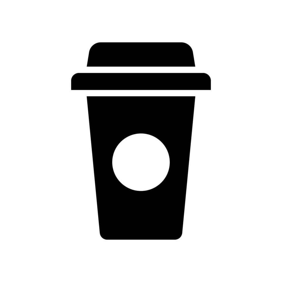 ilustración vectorial gráfico del icono de la taza de papel de café vector