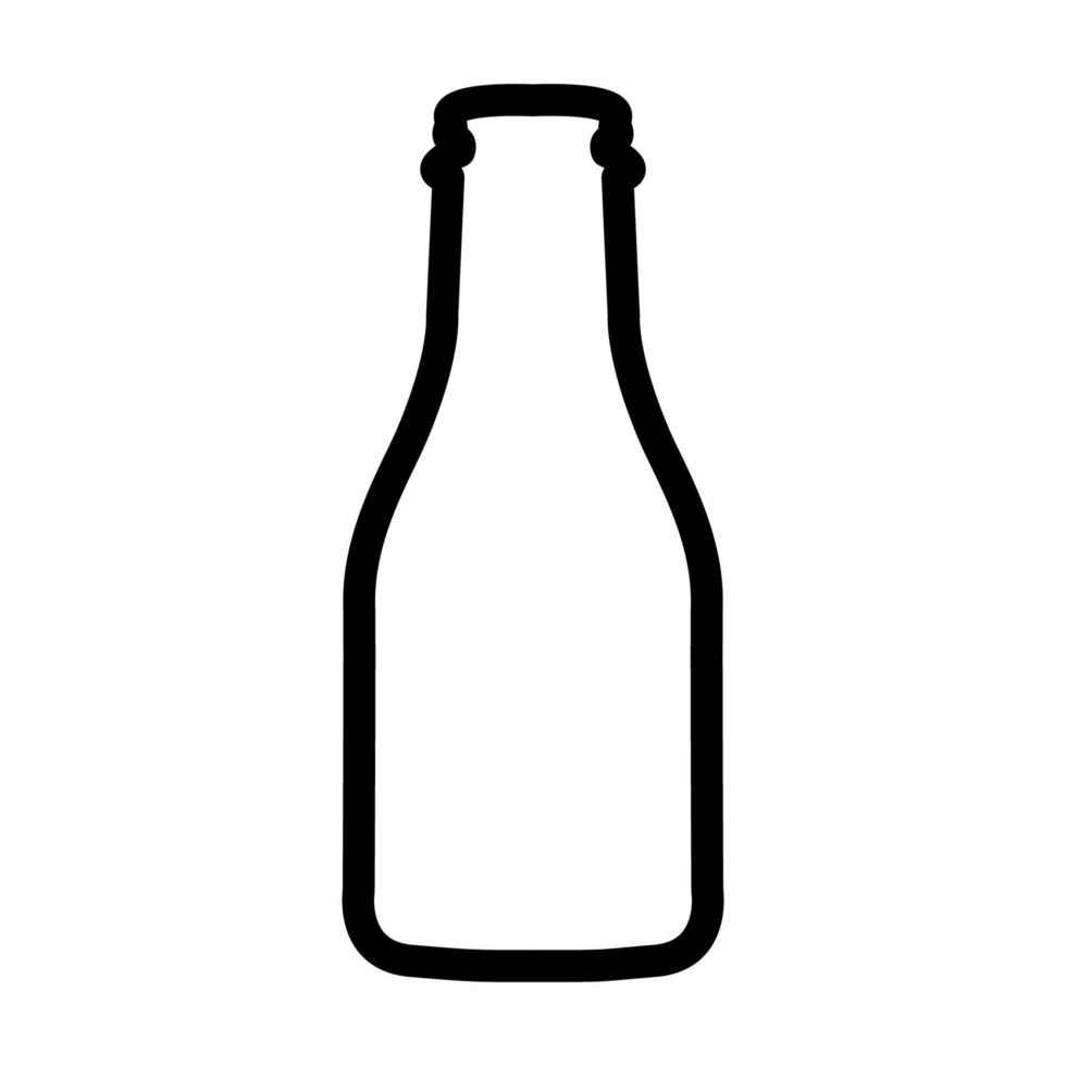 ilustración vectorial gráfico del icono de la botella de leche vector