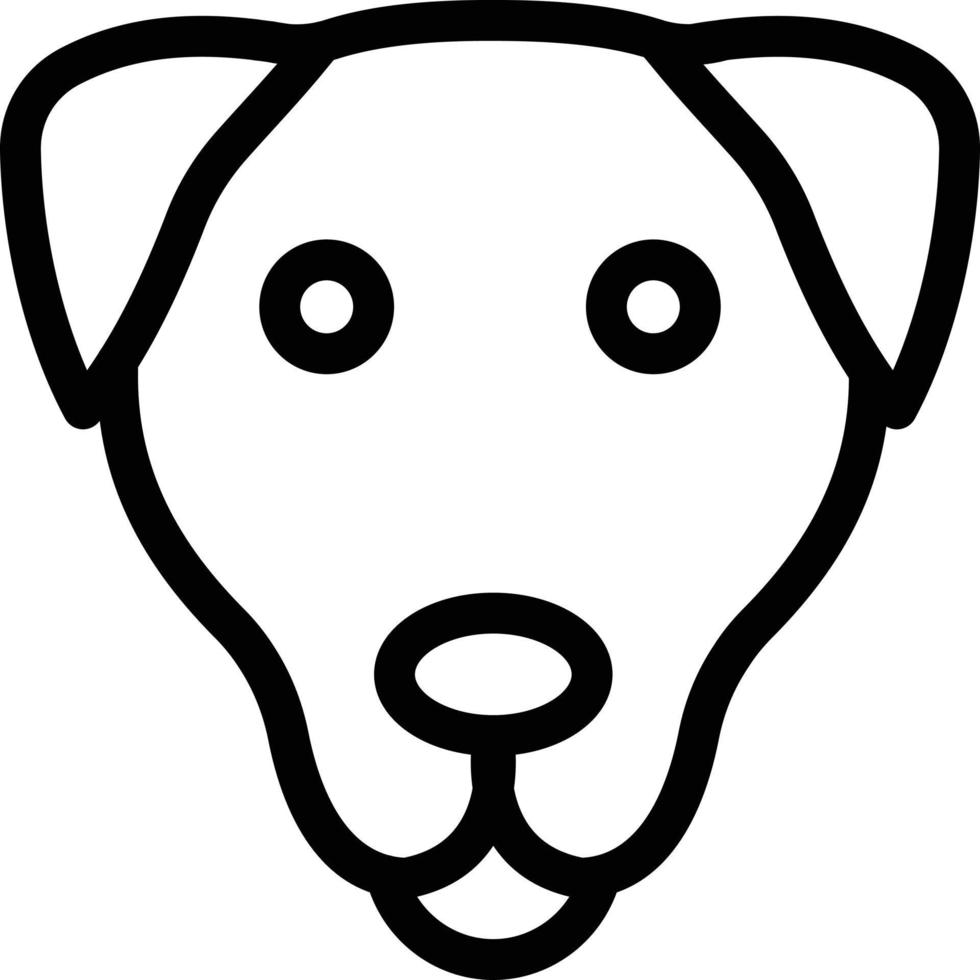 Ilustración de vector de perro en un fondo. Símbolos de calidad premium. Iconos vectoriales para concepto y diseño gráfico.