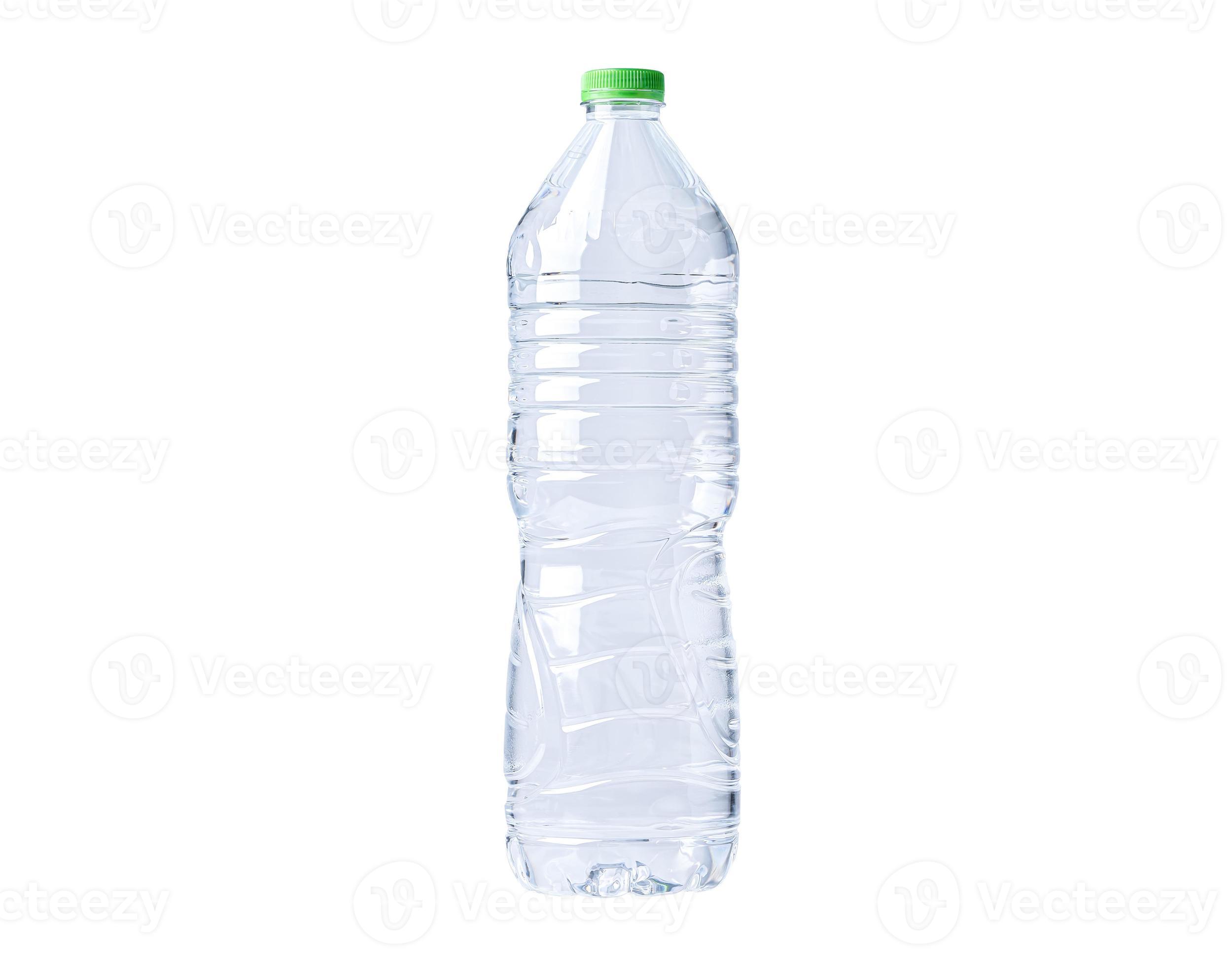 Plastic water bottle isolated on white background with clipping path