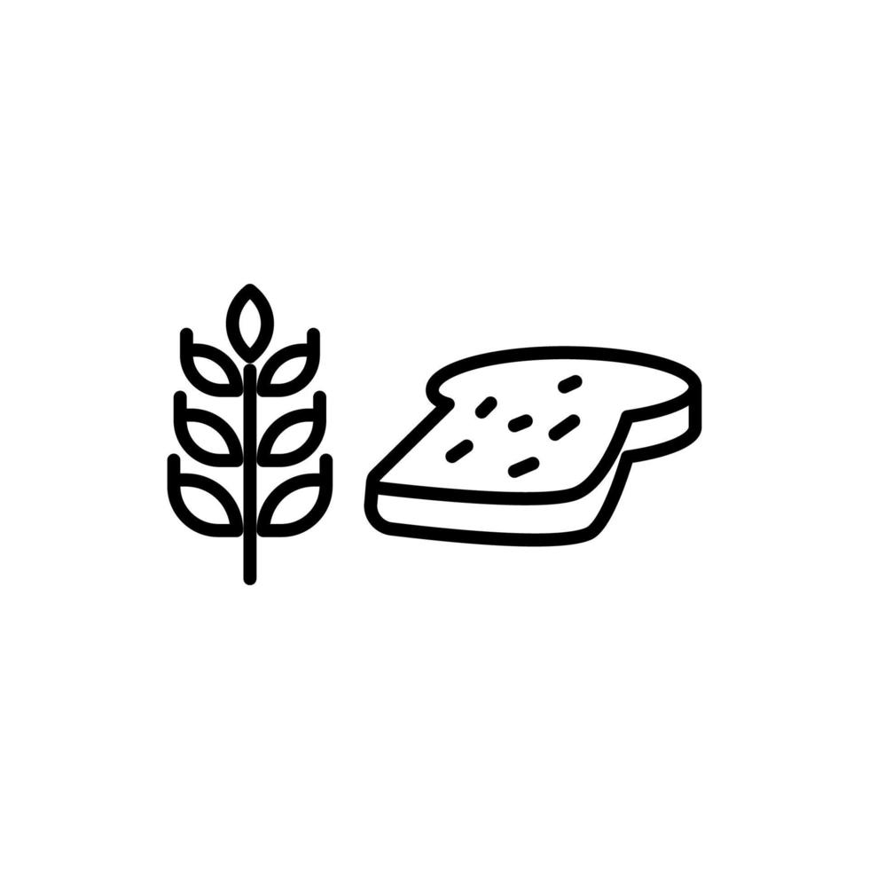 Illustration Vector Graphic of Bread Icon